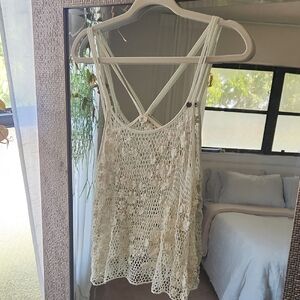 Floral Crochet Tank Top